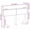 vidaXL Kopfteil mit Stauraum mit Ladestation Sonoma-Eiche 150 cm