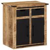 vidaXL Sideboard mit 2 Schubladen 55x35x60 cm Massivholz Mango
