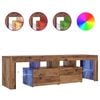 vidaXL TV-Schrank mit LED Altholz-Optik 140x36,5x40 cm Holzwerkstoff