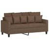 vidaXL 2-Sitzer-Sofa Braun 140 cm Stoff