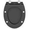 vidaXL Toilette mit Schnellverschluss, geeignet für Sitz Anthrazit