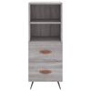 vidaXL Highboard Grau Sonoma 34,5x34x180 cm Holzwerkstoff