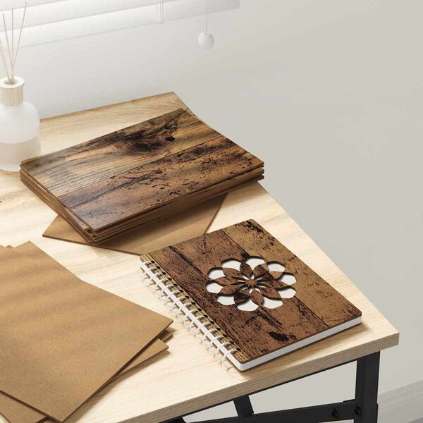 vidaXL Dekoplatten 50 pcs Altholz 15 x 21 x 0.3 cm Holzwerkstoff