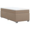 vidaXL Boxspringbett Matratze Cappuccino-Braun 100x200cm Kunstleder