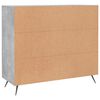 vidaXL Sideboard Betongrau 90x34x80 cm Holzwerkstoff