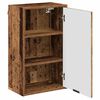 vidaXL Badezimmerschrank Wandmontiert Altholz 39 x 23,5 x 65 cm