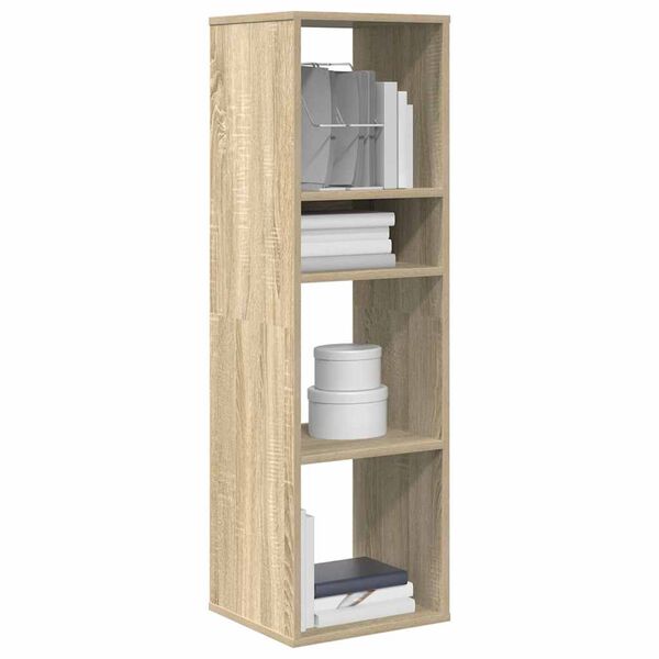 vidaXL Bücherregal Sonoma-Eiche 34x31x112 cm Holzwerkstoff