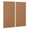 vidaXL Info-Tafel 80 x 80 x 1,4 cm Massivholz Kiefer Braun Klappbar