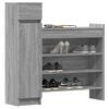 vidaXL Schuhschrank Grau Sonoma 100,5x28x100 cm Holzwerkstoff