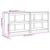 vidaXL Outdoor-K&uuml;chenschr&auml;nke 2 Stk. Wei&szlig; Massivholz Kiefer