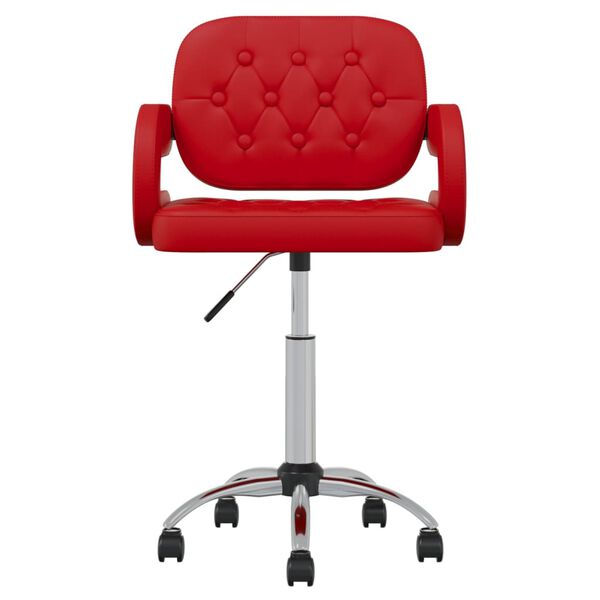 vidaXL Esszimmerst&uuml;hle 2 Stk. Drehbar Weinrot Kunstleder