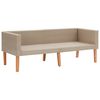 vidaXL 5-tlg. Garten-Lounge-Set mit Auflagen Poly Rattan Beige