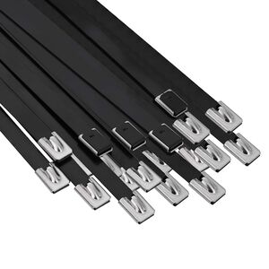 vidaXL Kabelbinder 50 stk. 7,9 x 350 mm Schwarz