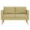vidaXL 2-Sitzer-Sofa Stoff Grün