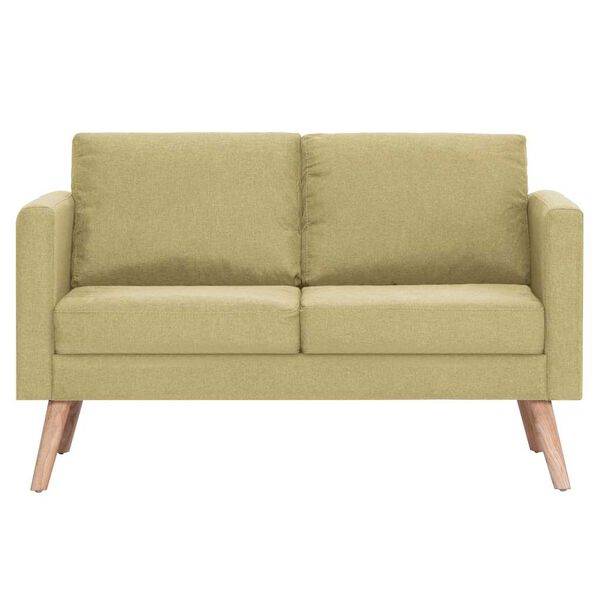 vidaXL 2-Sitzer-Sofa Stoff Grün