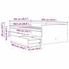 vidaXL Bettrahmen Artisan-Eiche 100 x 200 cm Massives Kiefernholz