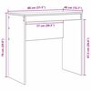 vidaXL Schreibtisch Beton Grau 80 x 40 x 76 cm