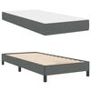 vidaXL Boxspringbett mit Matratze Dunkelgrau 90 x 200 cm Stoff