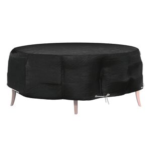 vidaXL Abdeckung f&uuml;r Lounge-Insel 8 &Ouml;sen &Oslash;188x50 cm Rund