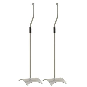 vidaXL Universal-Lautsprecherst&auml;nder 2 Stk. Silbern