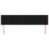 vidaXL Kopfteile Schwarz 200x5x78/88 cm Samt
