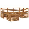 vidaXL Outdoor-Sofagarnitur 5 pcs Natur Massivholz Akazie