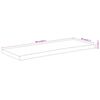 vidaXL Tischplatte 100x40x2,5cm Rechteckig Massivholz Akazie Baumkante