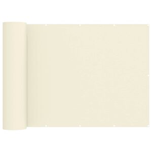 vidaXL Balkon Sichtschutz 200 x 200 cm Stoff mit PU-Beschichtung Creme