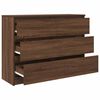 vidaXL Sideboard Braun Eichen-Optik 100x35x76 cm Holzwerkstoff