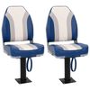 vidaXL Bootssitze mit Podest 2 Stk. 360&deg; Drehbar