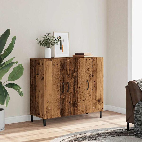 vidaXL Sideboard Altholz-Optik 90x34x80 cm Holzwerkstoff