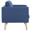 vidaXL 2-Sitzer-Sofa Stoff Blau