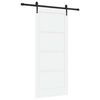 vidaXL Schiebet&uuml;r ORKDAL 86 x 198,5 cm Holzwerkstoff Wei&szlig; und Schwarz