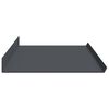 vidaXL Schwebendes Regal 2 pcs Anthrazit 100 x 18 x 2,5 cm Stahl