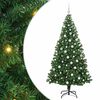 vidaXL K&uuml;nstlicher Weihnachtsbaum mit 300 LEDs mit St&auml;nder Gr&uuml;n 180 cm