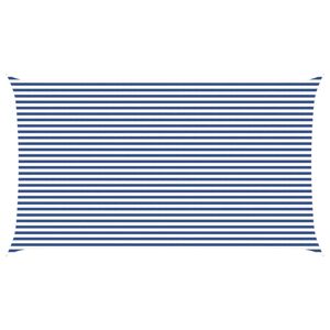 vidaXL Sonnensegel Blau und Wei&szlig; 7 x 4 m 100 % Polyester Oxford