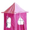 vidaXL Kinderhochbett mit Turm Rosa 90x200 cm Massivholz Kiefer