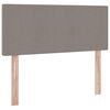 vidaXL Bett mit Stauraum und LED mit Matratze Taupe 120 x 190 cm Stoff