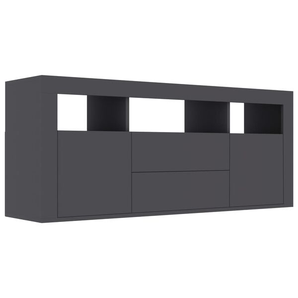 vidaXL TV-Schrank Grau 120x30x50 cm Holzwerkstoff