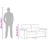 vidaXL 2-Sitzer-Sofa Hellgrau 120 cm Mikrofasergewebe