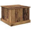 vidaXL Couchtisch mit Schubladen Altholz 50 x 50 x 35 cm Holzwerkstoff