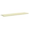 vidaXL Bankkissen SOEST 100 % Polyester Creme 180 x 40 x 5 cm