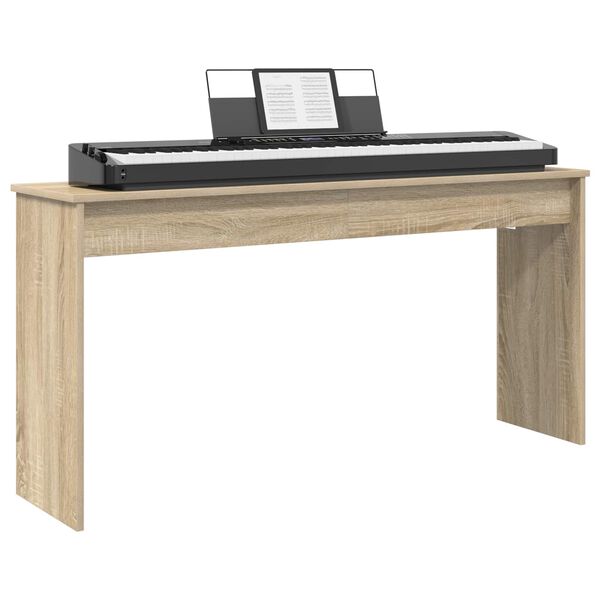 vidaXL Klavierst&auml;nder Sonoma-Eiche 130 x 32 x 64 cm Holzwerkstoff