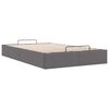 vidaXL Ottoman-Bett ohne Matratze Grau 120x200 cm Kunstleder