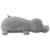 vidaXL Hippo Kuscheltier Pl&uuml;sch Grau