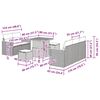 vidaXL Gartensofa-set 8 pcs Beige Poly-Rattan