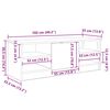 vidaXL TV-Schr&auml;nk Artisan-Eiche 102 x 35 x 36,5 cm Holzwerkstoff