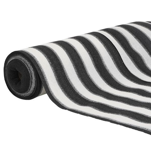 vidaXL Zaunblende Anthrazit und Wei&szlig; 1,2x10 m HDPE 75 g/m&sup2;