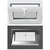 vidaXL Kellerfenster RISOR 60 x 40 cm PVC und Glas Anthrazit