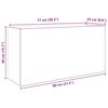 vidaXL Bad-Wandschrank Sonoma-Eiche 80x25x40 cm Holzwerkstoff